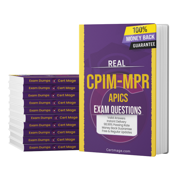 CPIM-MPR exam questions PDF and test engine