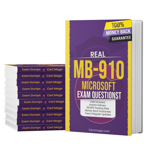 MB-910 exam questions PDF and test engine
