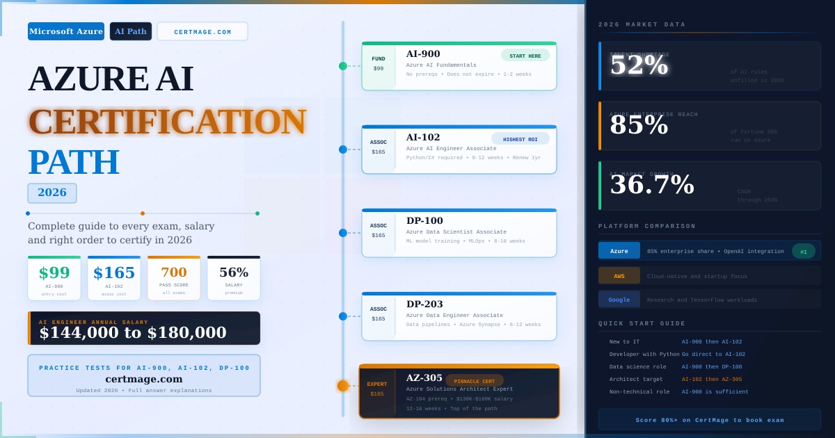 Azure AI certification path