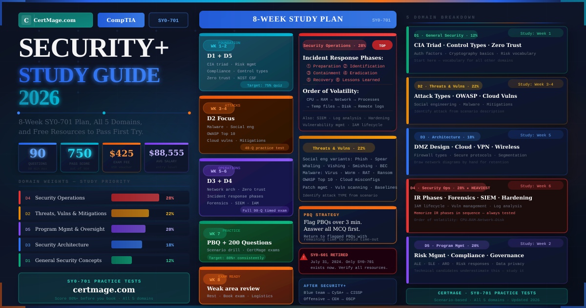 Security+ Study Guide 2026
