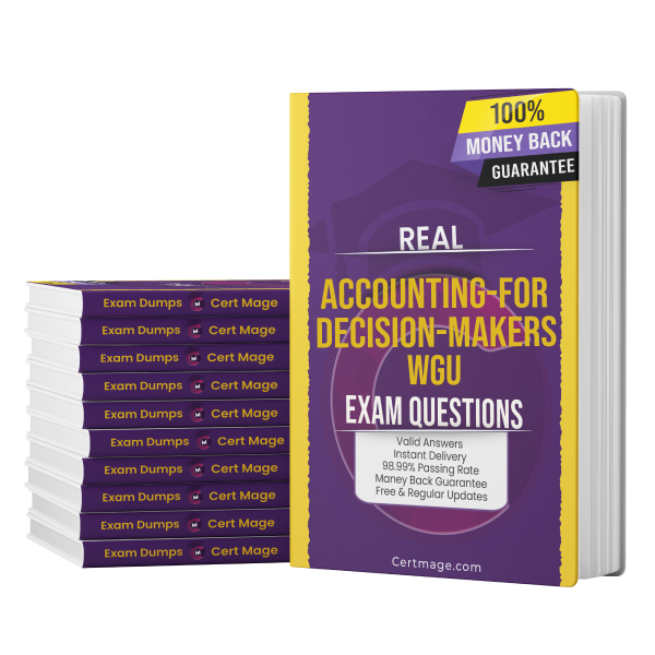 Accounting-for-Decision-Makers exam questions PDF and test engine