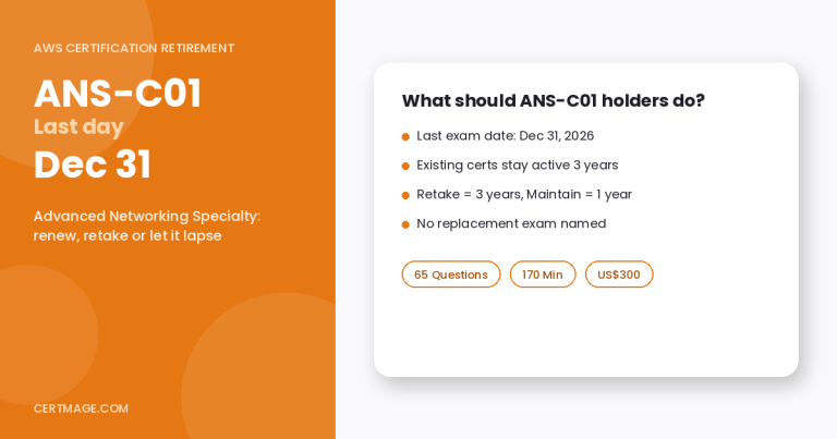 AWS Advanced Networking Specialty Is Retiring: What to Do Before December 31 (and Where AWS’s New “Maintain” Option Fits) article