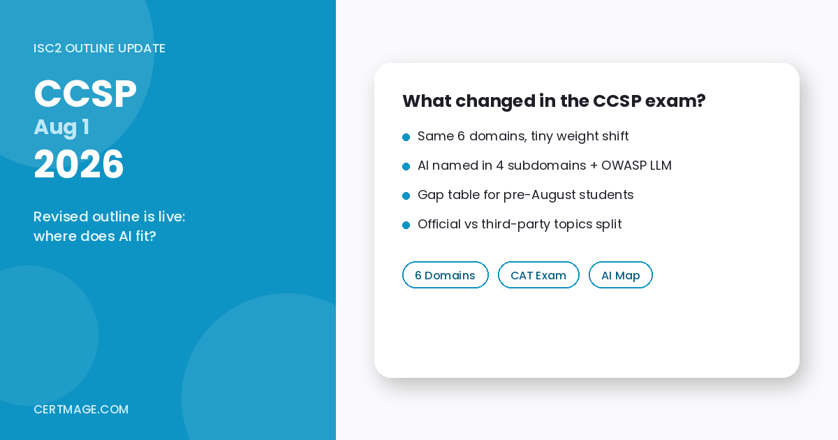 CCSP exam outline update