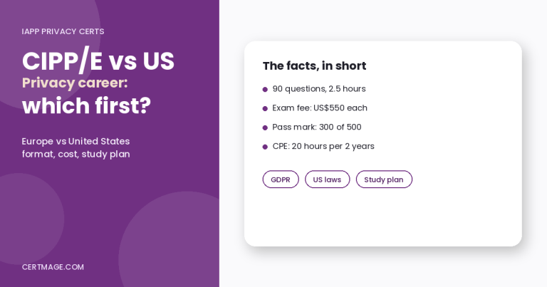 CIPP/E vs CIPP/US: Which IAPP Privacy Certification Should You Take First? article