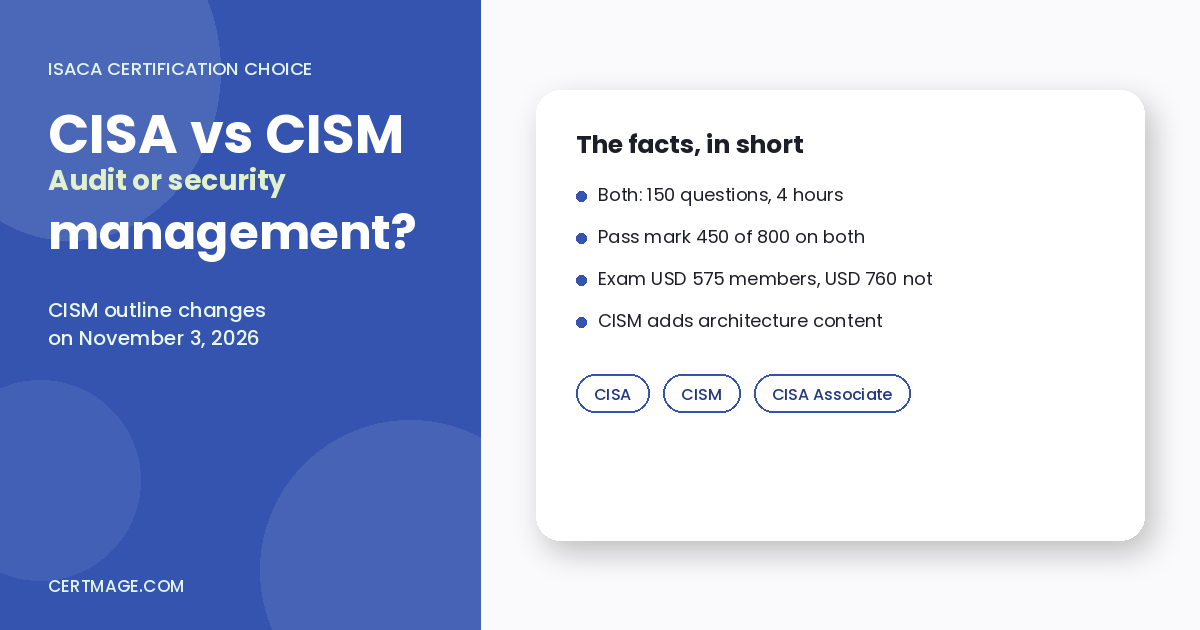 CISA vs CISM